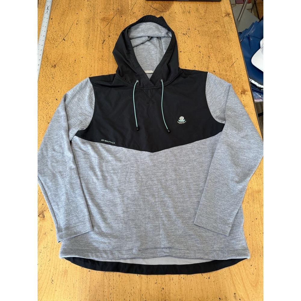 Zero Restriction Hoodie Mens Medium Gray Black Tyson Performance Golf Sweatshirt